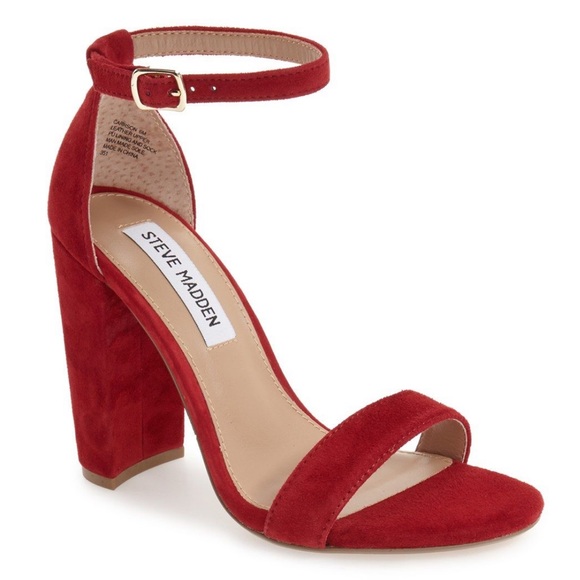 STEVE MADDEN Carrson Block Heel & Ankle Strap - Picture 1 of 5